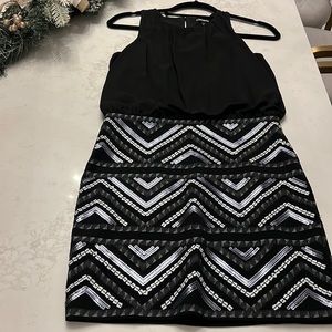Express  midi sequin dress. Never used . Size XS